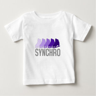 T-shirt Pour Bébé Patins synchro