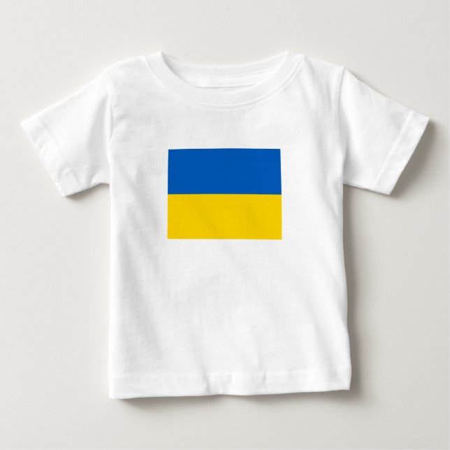 T-shirt Pour Bébé Patriotic Ukraine (Devant)