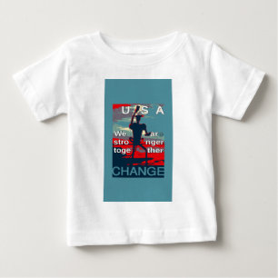T-shirt Pour Bébé Patriotic USA Hope Graphisme Art Design