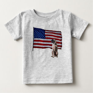 T-shirt Pour Bébé Patriotique Pointeur Baby T Chemise