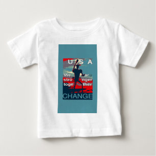 T-shirt Pour Bébé Patriotique responsabiliser USA Change, unir plus 