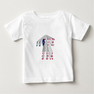 T-shirt Pour Bébé Patriotisme effarant : I Love USA Perspective Art