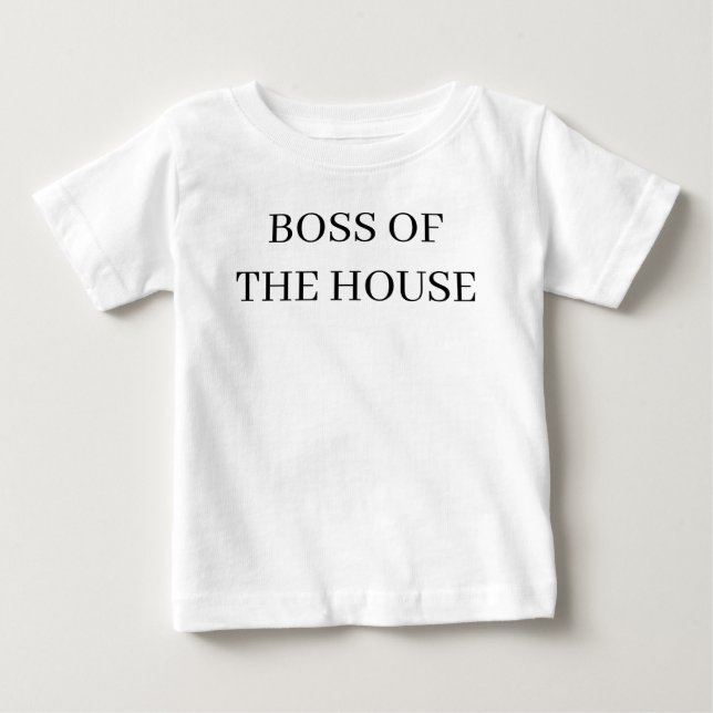 T-shirt Pour Bébé Patron de la maison (Devant)