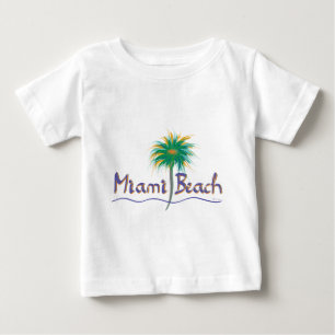 T-shirt Pour Bébé Paume de Miami Beach, la Floride