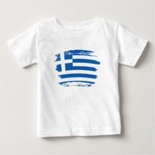 T-shirt Pour Bébé pavillon de la Grèce
