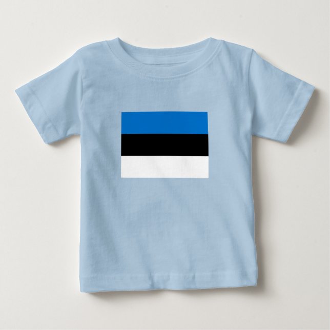 T-shirt Pour Bébé Pavillon Estonie (Devant)
