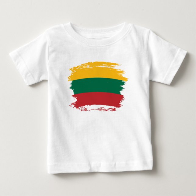 T-shirt Pour Bébé pavillon lituanien (Devant)
