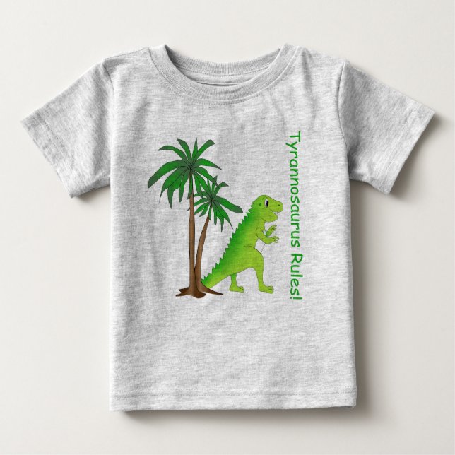 T-shirt Pour Bébé Pays des dinosaures Dino mignon (Devant)