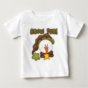 T-shirt Pour Bébé Pays tiré à quatre épingles de bonhomme de neige