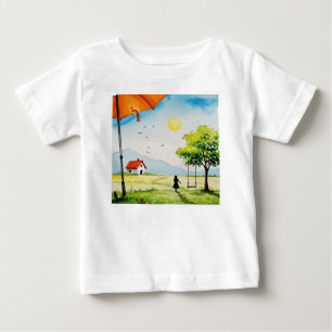 T-shirt Pour Bébé Paysage rural