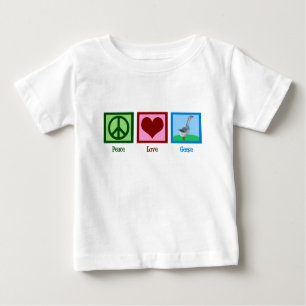 T-shirt Pour Bébé Peace Love Geese
