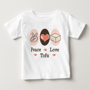 T-shirt Pour Bébé Peace Love Tofu Infant Long Sleeve Tee