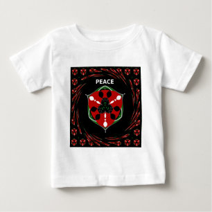 T-shirt Pour Bébé "Peace : with Shield Emblem"