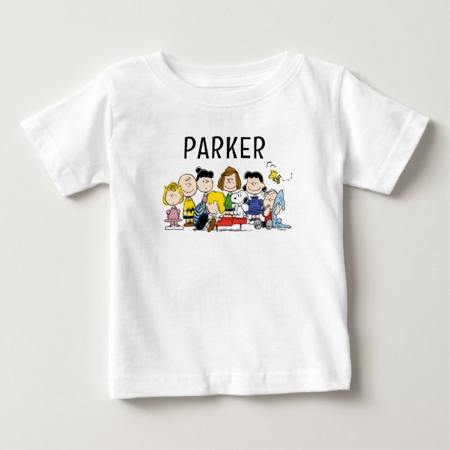 T-shirt Pour Bébé Peanuts | Charlie Brown and Gang Tri-Blend Shirt (Devant)