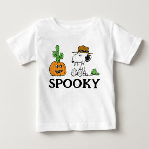T-shirt Pour Bébé Peanuts   Halloween désertique de Spike