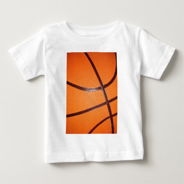 T-shirt Pour Bébé Peau de texture de gros plan du basket (Devant)