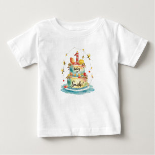 T-shirt Pour Bébé Pêche 1er anniversaire