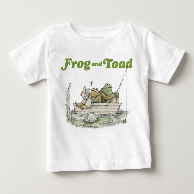 T-shirt Pour Bébé Pêche à la grenouille et au crapaud (Devant)