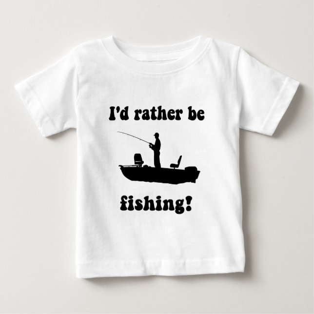 T-shirt Pour Bébé Pêche drôle (Devant)