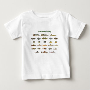 T-shirt Pour Bébé Pêche en eau douce