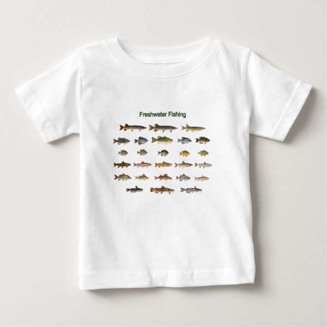 T-shirt Pour Bébé Pêche en eau douce (Devant)
