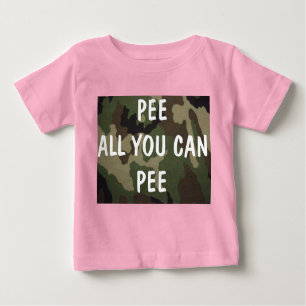 T-shirt Pour Bébé Pee Tout Ce Que Tu Peux Peindre