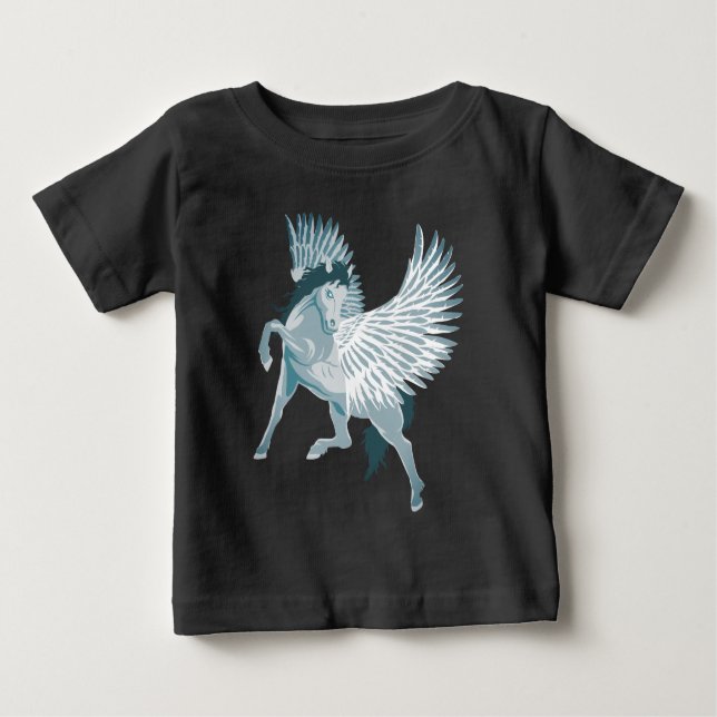 T-shirt Pour Bébé Pégase mythologie grecque Cheval ailé (Devant)