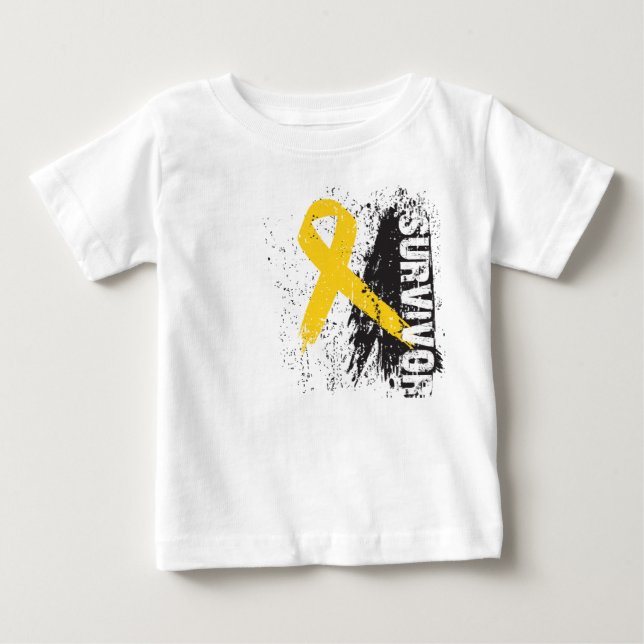 T-shirt Pour Bébé Peignez la conception d'éclaboussure - survivant (Devant)
