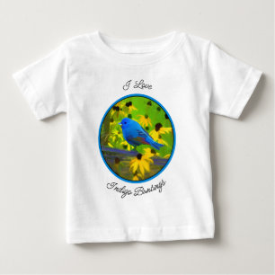 T-shirt Pour Bébé Peinture de Bunting Indigo - Art original pour ois