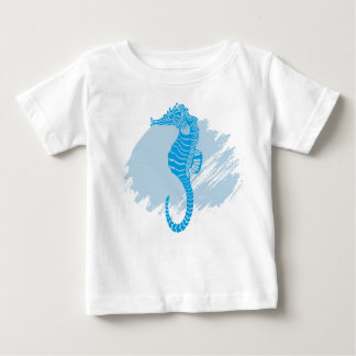 T-shirt Pour Bébé Peinture de la vie marine de Seahorse