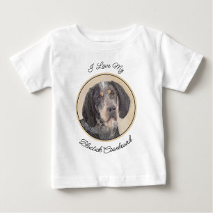 T-shirt Pour Bébé Peinture de linge bluetick - mignon chien original