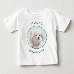 T-shirt Pour Bébé Peinture en coton de Tuléar - Joli art original po