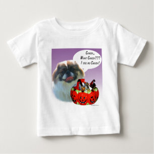 T-shirt Pour Bébé Pekingese Halloween Candy
