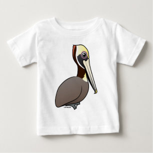 T-shirt Pour Bébé Pélican Brown de Birdorable
