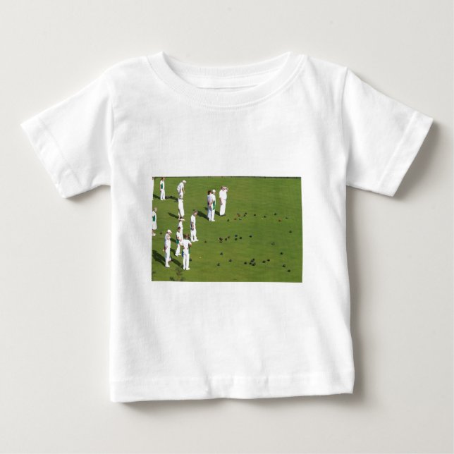 T-shirt Pour Bébé Pelouse Bowls Angleterre (Devant)