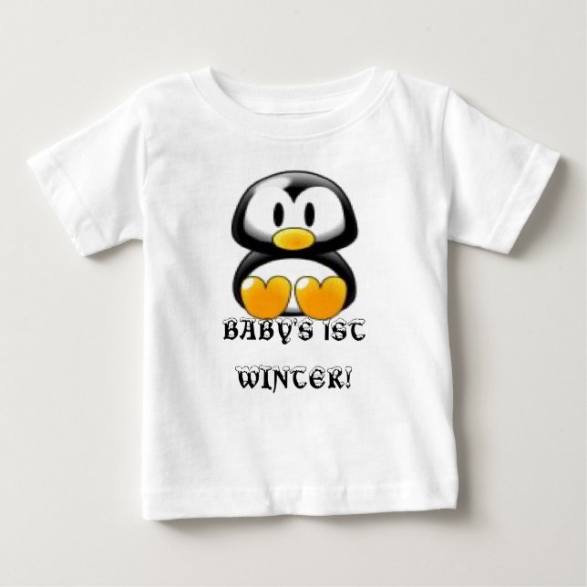 T-SHIRT POUR BÉBÉ PENGUIN! (Devant)