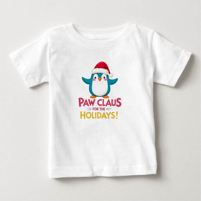 T-shirt Pour Bébé Penguin Cheer (Devant)