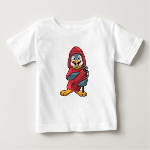 T-shirt Pour Bébé Penguin comme pompier avec Extinguisher