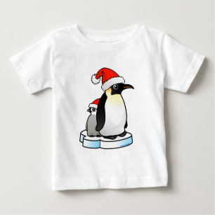 T-shirt Pour Bébé Penguin, l'empereur père Noël