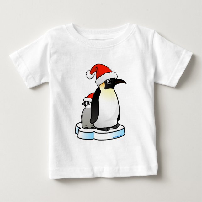 T-shirt Pour Bébé Penguin, l'empereur père Noël (Devant)