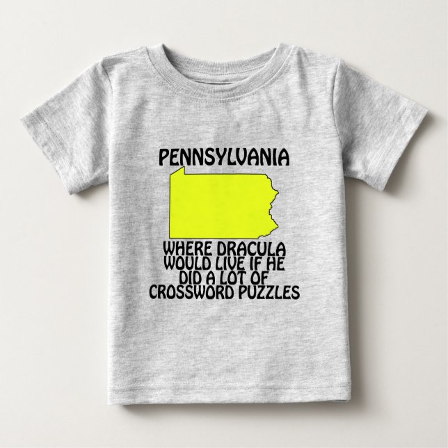 T-shirt Pour Bébé Pennsylvanie - Où Dracula Vit... (Devant)