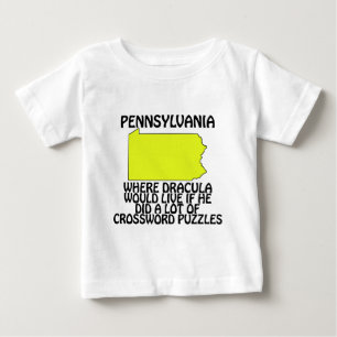 T-shirt Pour Bébé Pennsylvanie - Où Dracula vivrait...