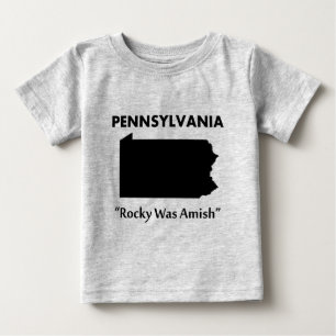 T-shirt Pour Bébé Pennsylvanie - Rocky était amish