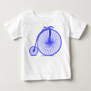 T-shirt Pour Bébé Penny Farthing - Bleu