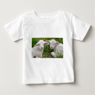 T-shirt Pour Bébé Pensée animale de bébé jumeau d'agneau à vous