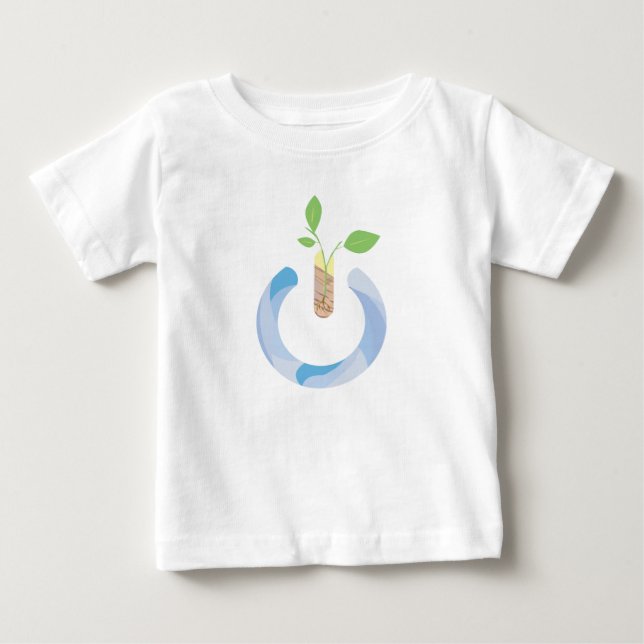 T-shirt Pour Bébé Penser (Devant)