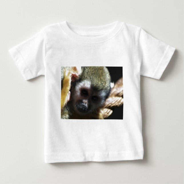 T-shirt Pour Bébé "Penser..." Cadeaux de singes écureuils (Devant)