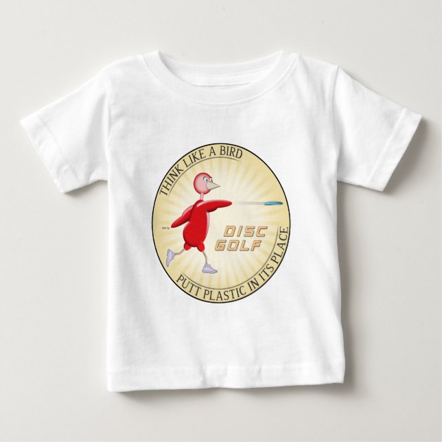 T-shirt Pour Bébé Pensez À Un Oiseau (Devant)