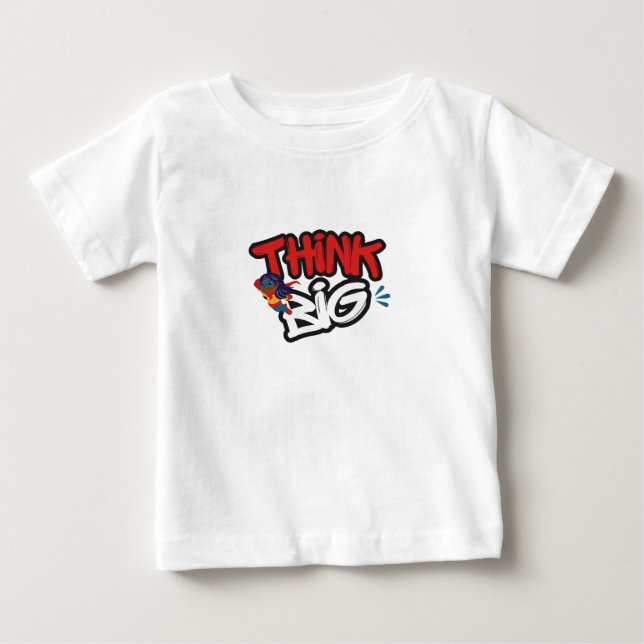 T-shirt Pour Bébé Pensez grand (Devant)