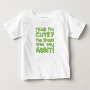 T-shirt Pour Bébé Pensez que je suis mignon ? Vous devriez voir ma